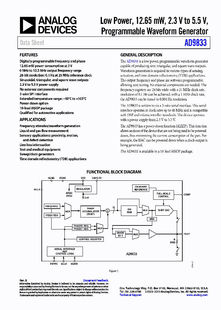 AD9833SRMZ-EP-RL7_7376304.PDF Datasheet