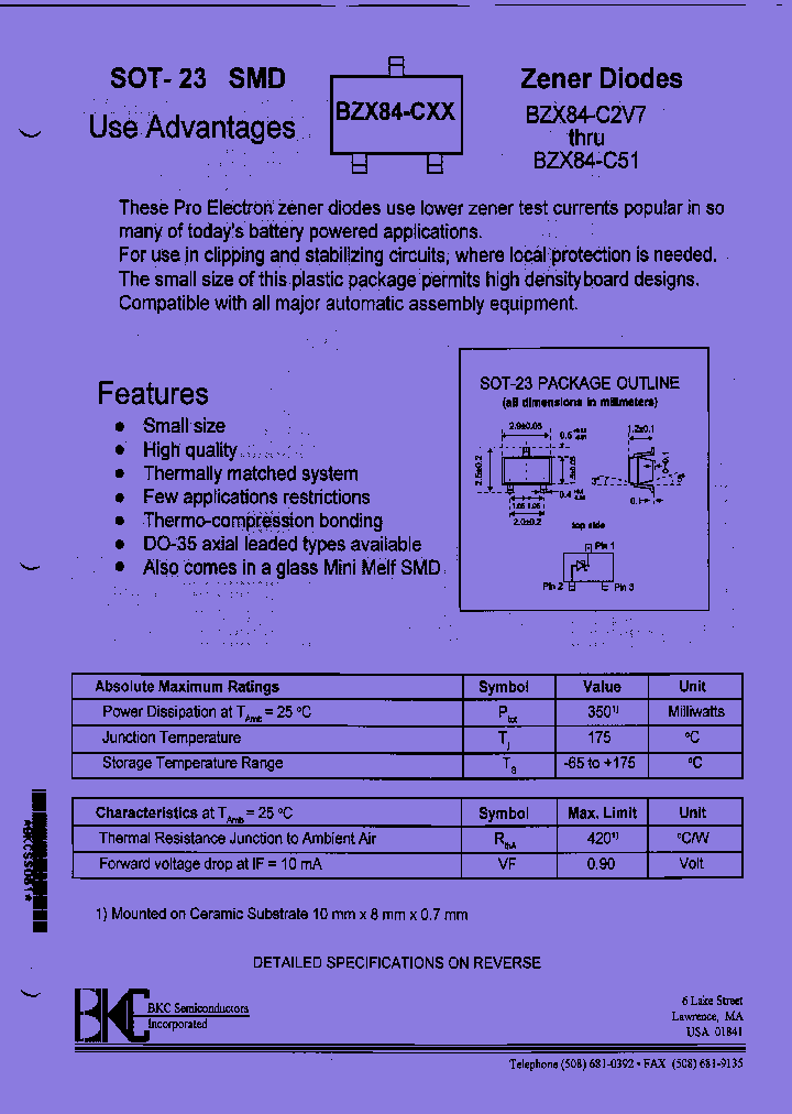 BZX84-C12_7378334.PDF Datasheet