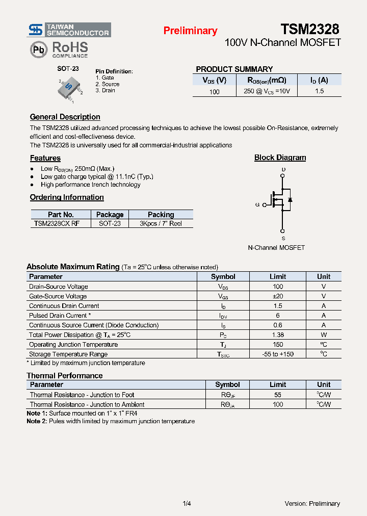 TSM2328CXRF_7377806.PDF Datasheet