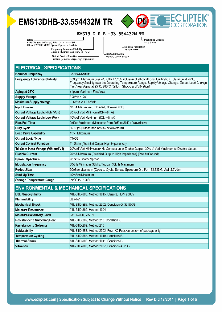 EMS13DHB-33554432MTR_7380667.PDF Datasheet