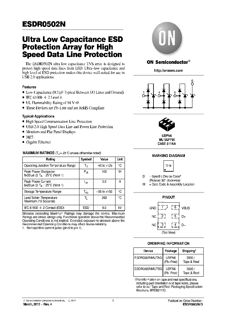 ESDR0502NMUTBG_7380731.PDF Datasheet