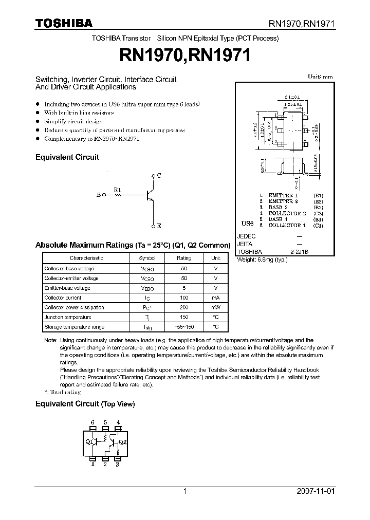 RN1970HFE_7381824.PDF Datasheet