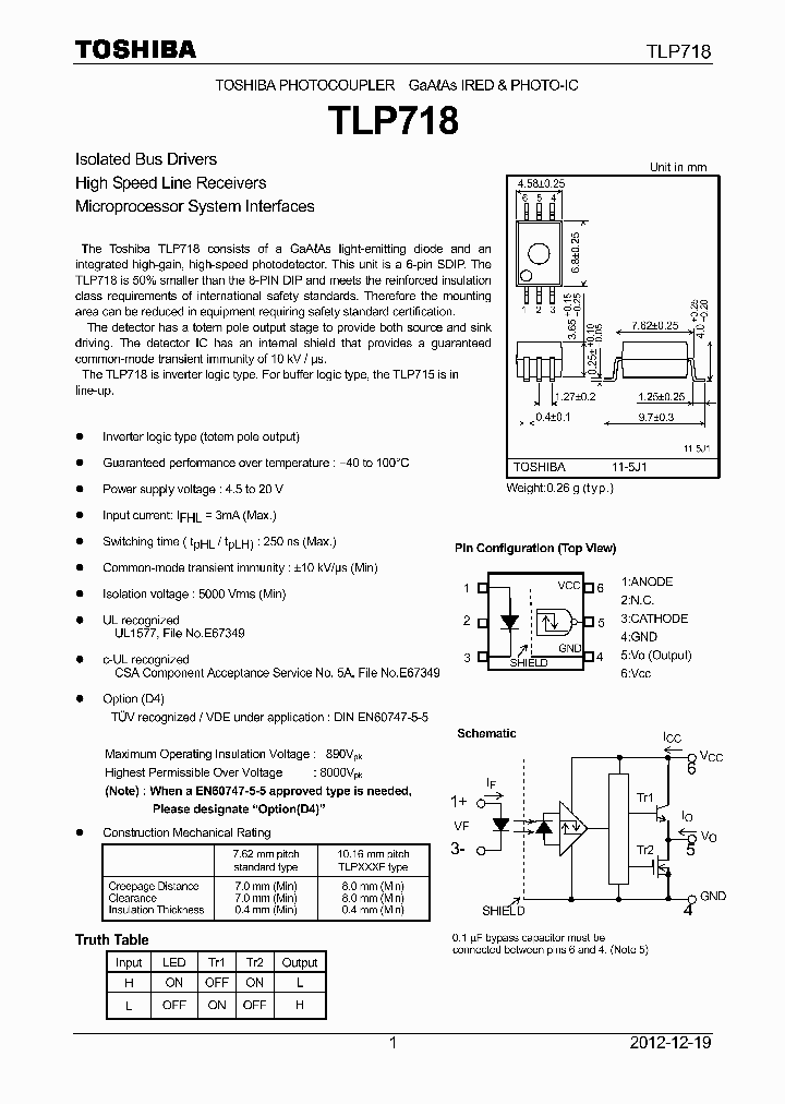 TLP718_7385435.PDF Datasheet