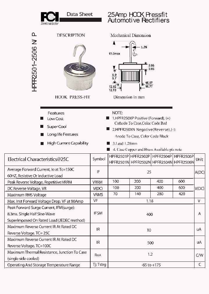 HPFR2501N_7386064.PDF Datasheet