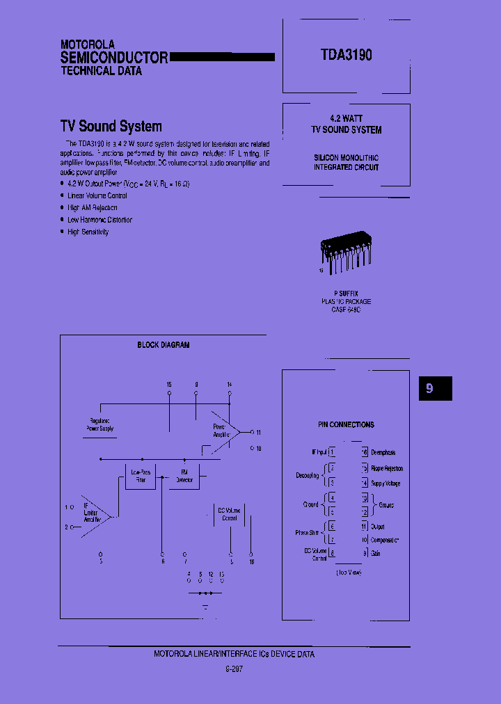 TDA3190P_7387837.PDF Datasheet
