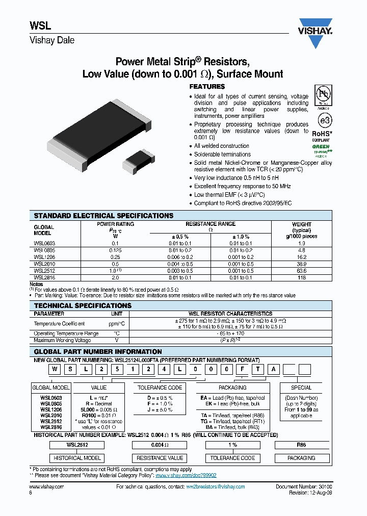 WSL2010R0100DBA_7388446.PDF Datasheet