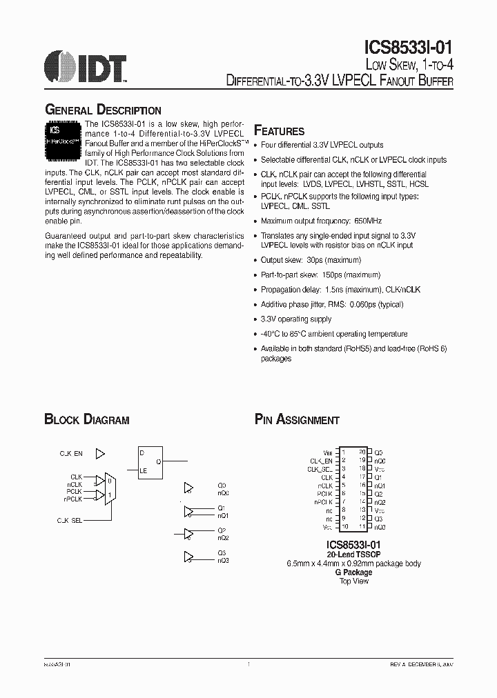 ICS8533I-01_7393255.PDF Datasheet