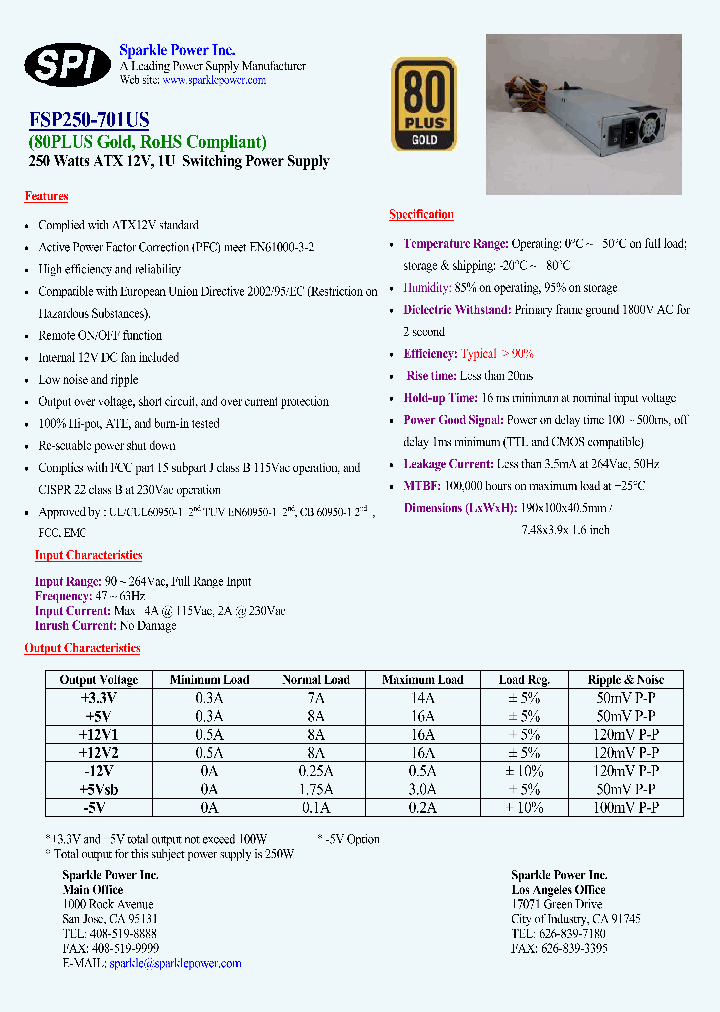 FSP250-701US_7395142.PDF Datasheet