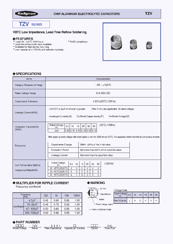 63TZV330M63X8_7395499.PDF Datasheet