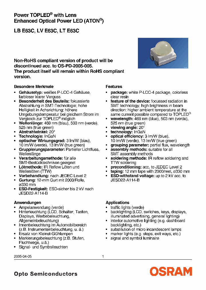 LBE63C-T1U2-35_7394656.PDF Datasheet