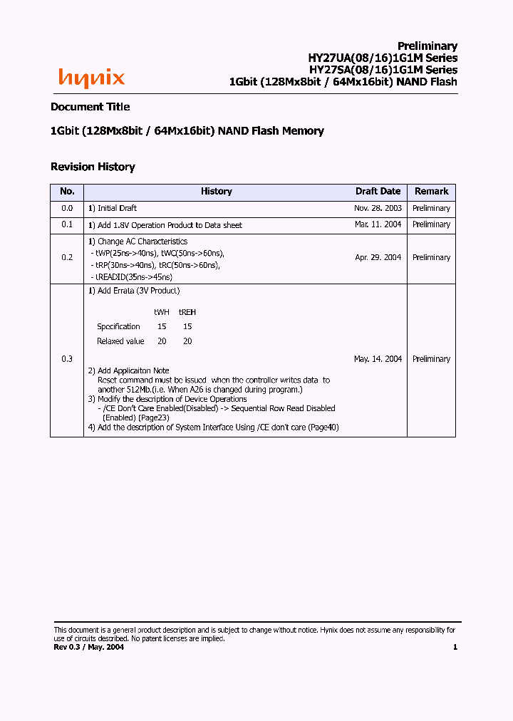 HY27SA081G1M-VPEB_7399545.PDF Datasheet