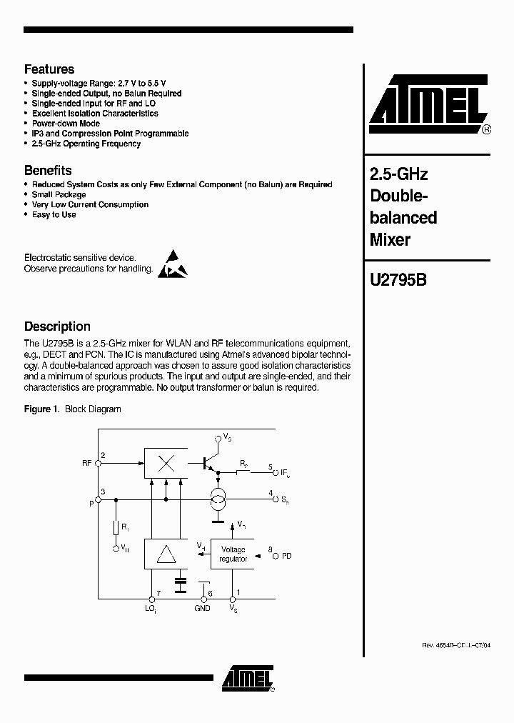 ATMELCORP-U2795B-MFPY_7399560.PDF Datasheet