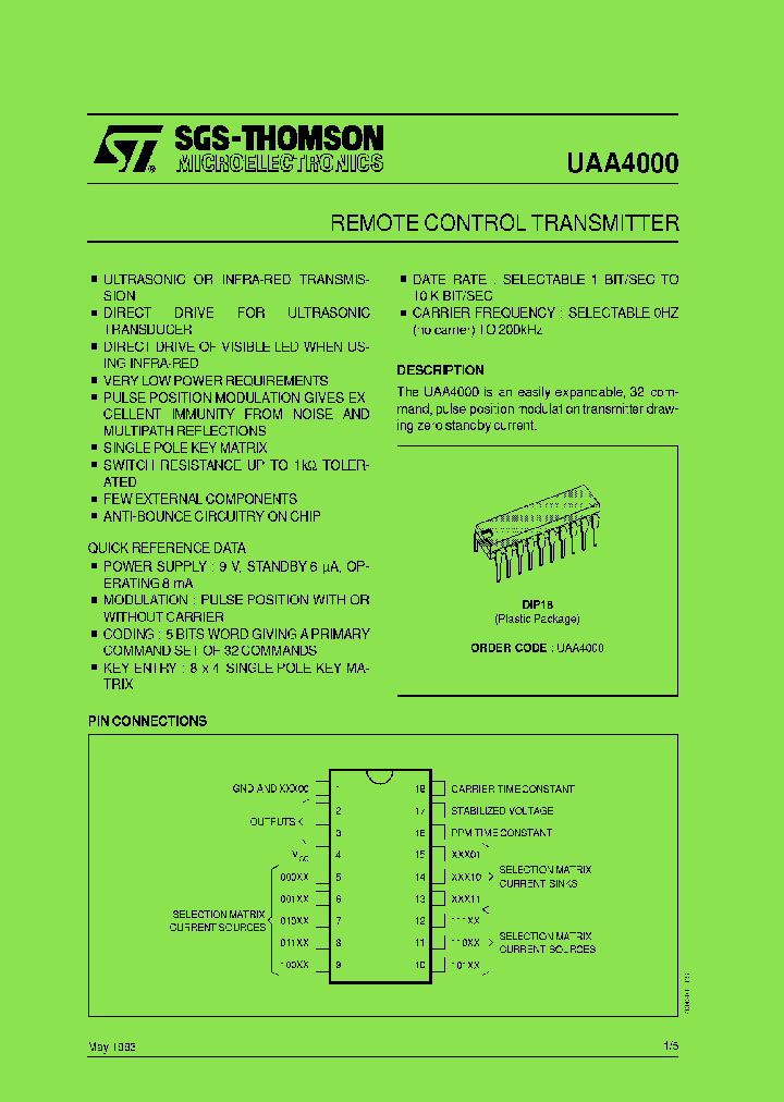UAA4000_7398474.PDF Datasheet