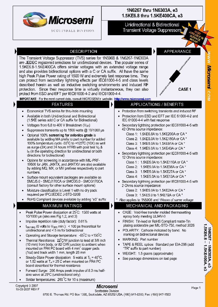 MQ15KE100A_7400618.PDF Datasheet