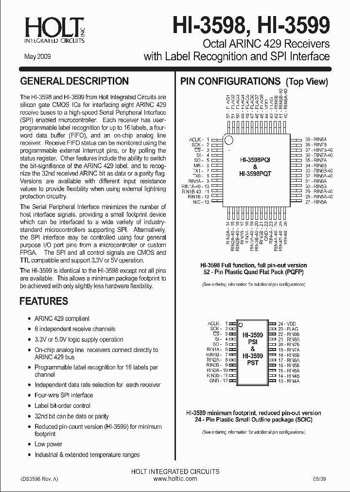 HI-3599PCI-40_7398507.PDF Datasheet