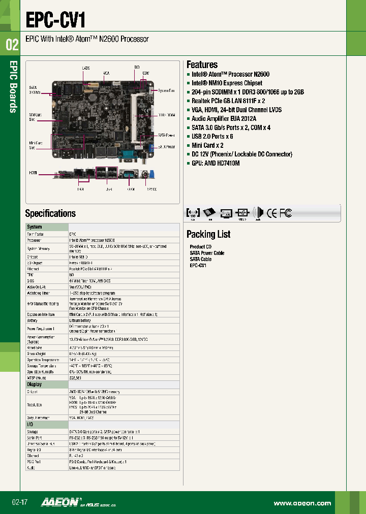 EPC-CV1_7401130.PDF Datasheet