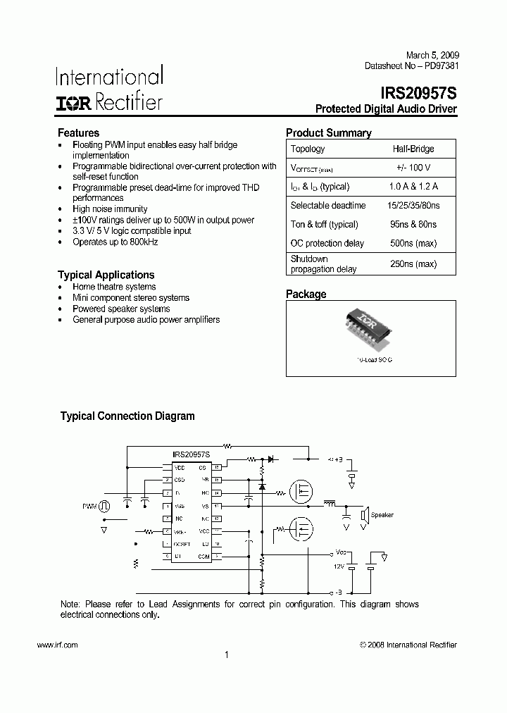 IRS20957STRPBF_7404529.PDF Datasheet