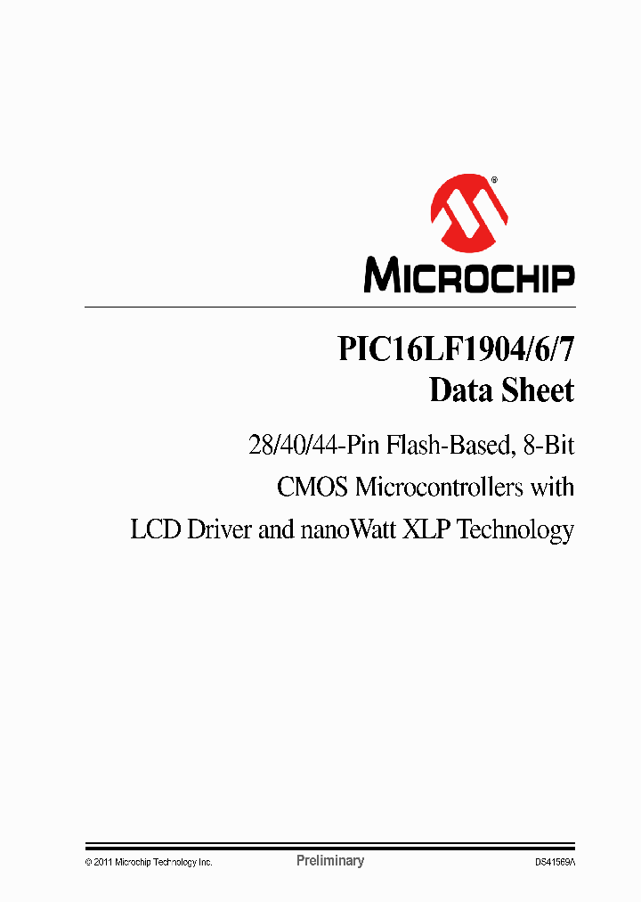 PIC16LF1907-IPTQTP_7405792.PDF Datasheet