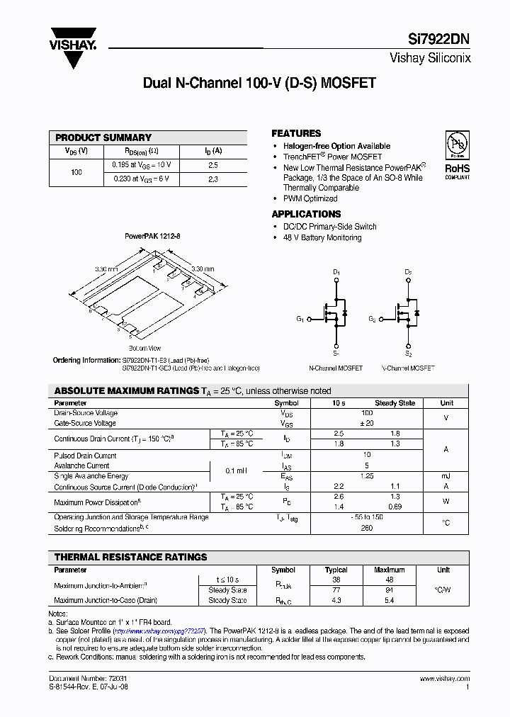 SI7922DN-T1_7407853.PDF Datasheet