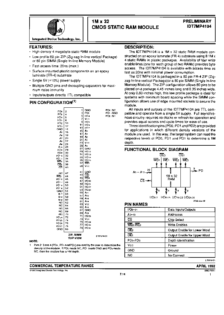IDT7MP4104S20M_7407970.PDF Datasheet