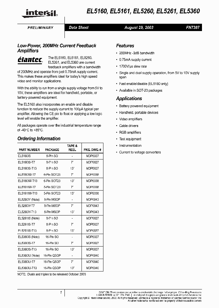 INTERSILCORP-EL5161IW-T13_7415705.PDF Datasheet