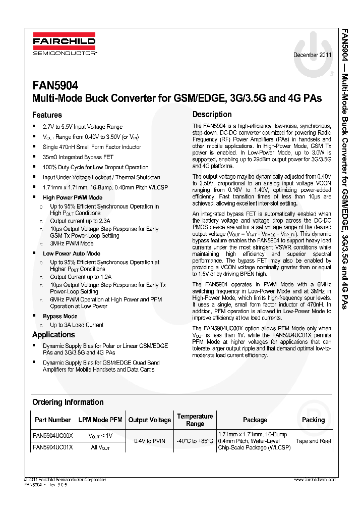 FAN5904_7415579.PDF Datasheet