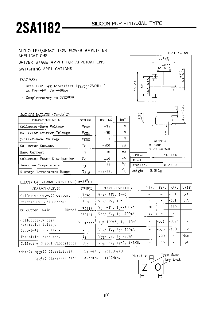 2SA1182TE85R_7416014.PDF Datasheet