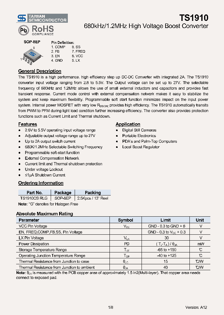 TS1910CSRLG_7419189.PDF Datasheet