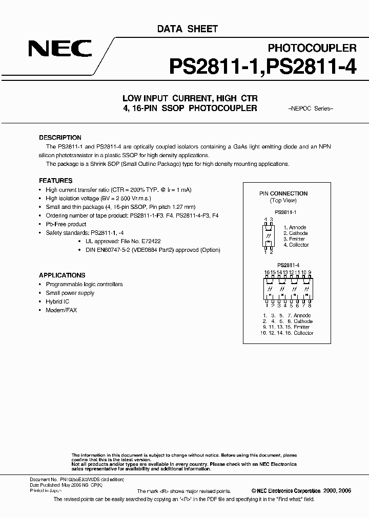 PS2811-1-V-F3_7419306.PDF Datasheet