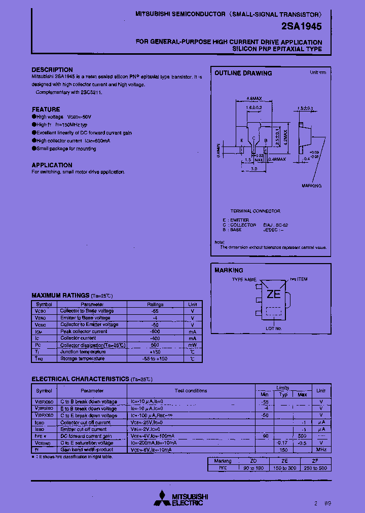 2SA1945-13-1E_7421238.PDF Datasheet