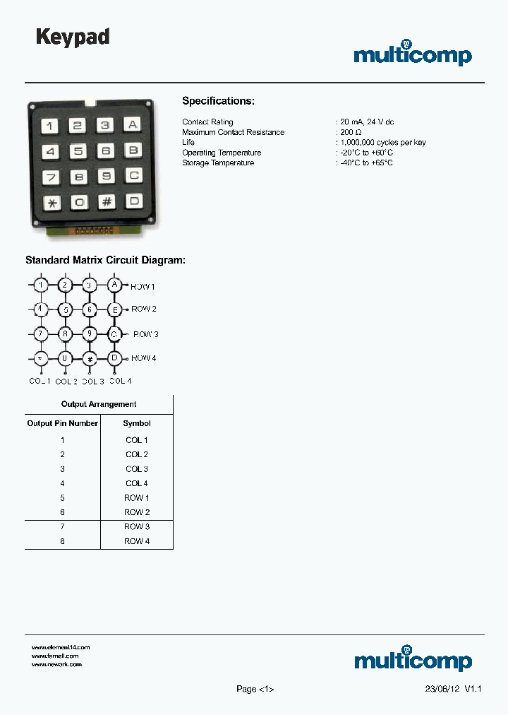 MCAK1604NBWB_7422779.PDF Datasheet