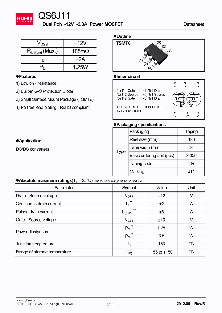 QS6J11_7422905.PDF Datasheet