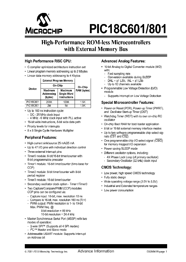 PIC18C60113_7422601.PDF Datasheet