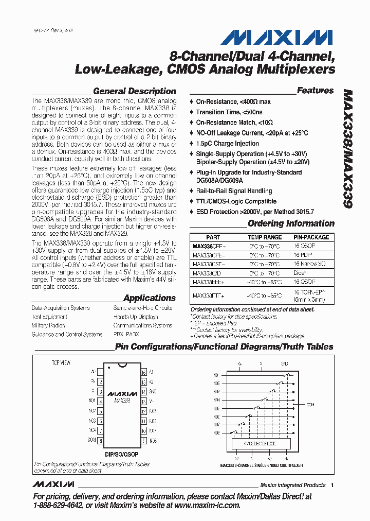 MAX339_7424001.PDF Datasheet