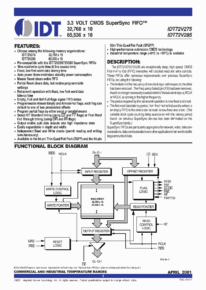 72V275L10PF8_7432323.PDF Datasheet