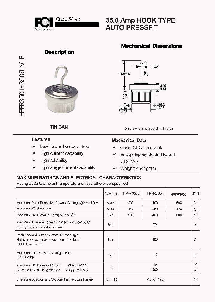 HPFR3502-3506_7434854.PDF Datasheet
