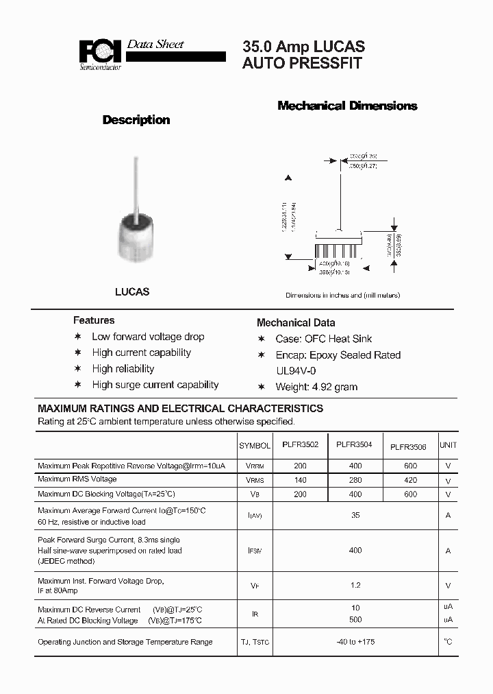 PLFR3502-3506_7434856.PDF Datasheet