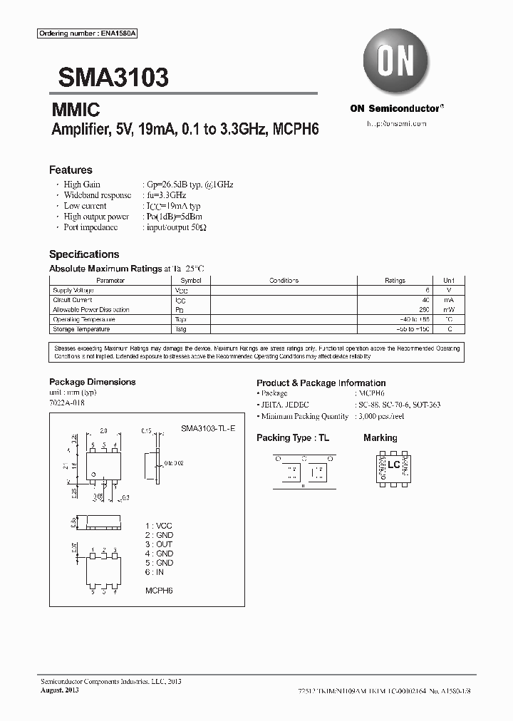 SMA3103-TL-E_7437512.PDF Datasheet