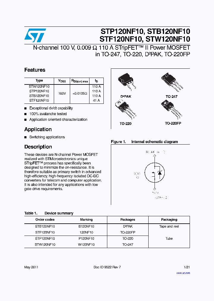 STF120NF10_7437009.PDF Datasheet