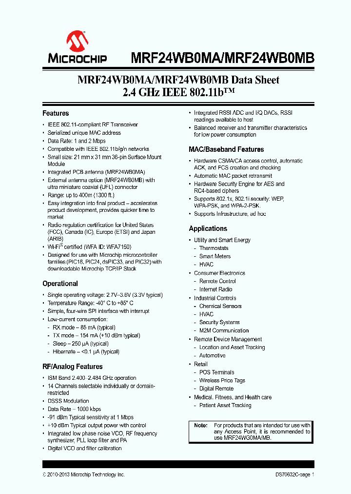 MRF24WB0MB_7440719.PDF Datasheet