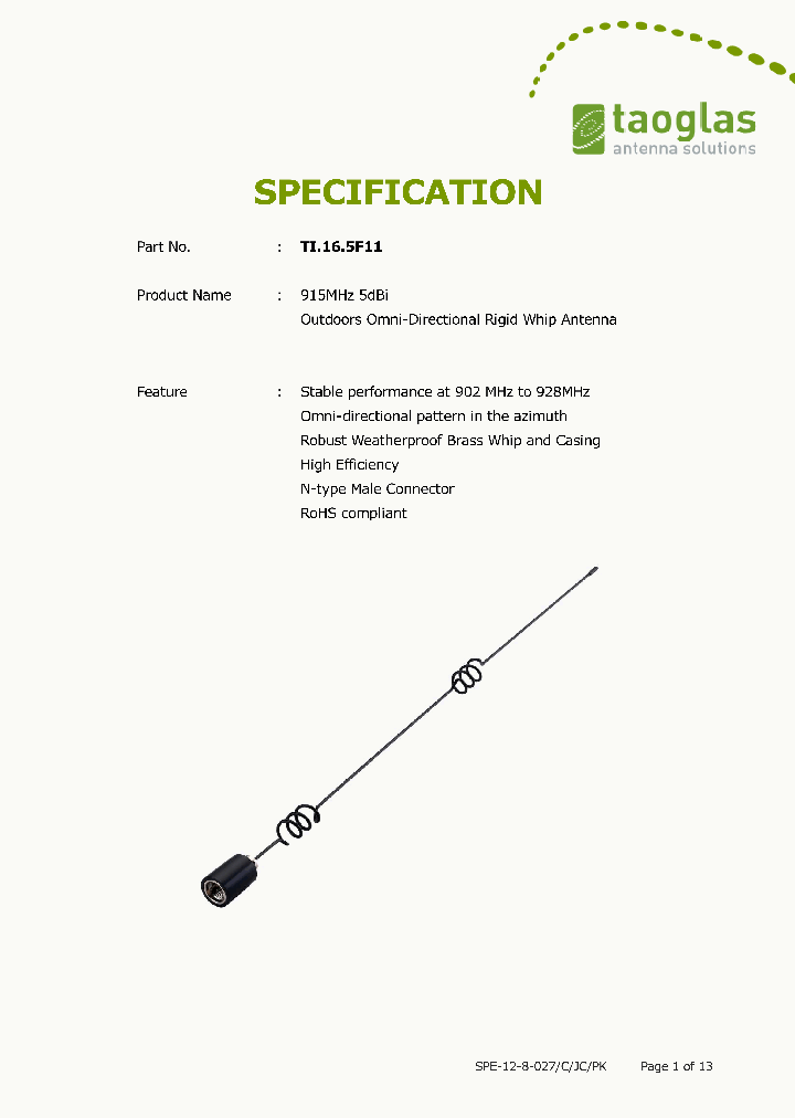 TI165F11_7442602.PDF Datasheet