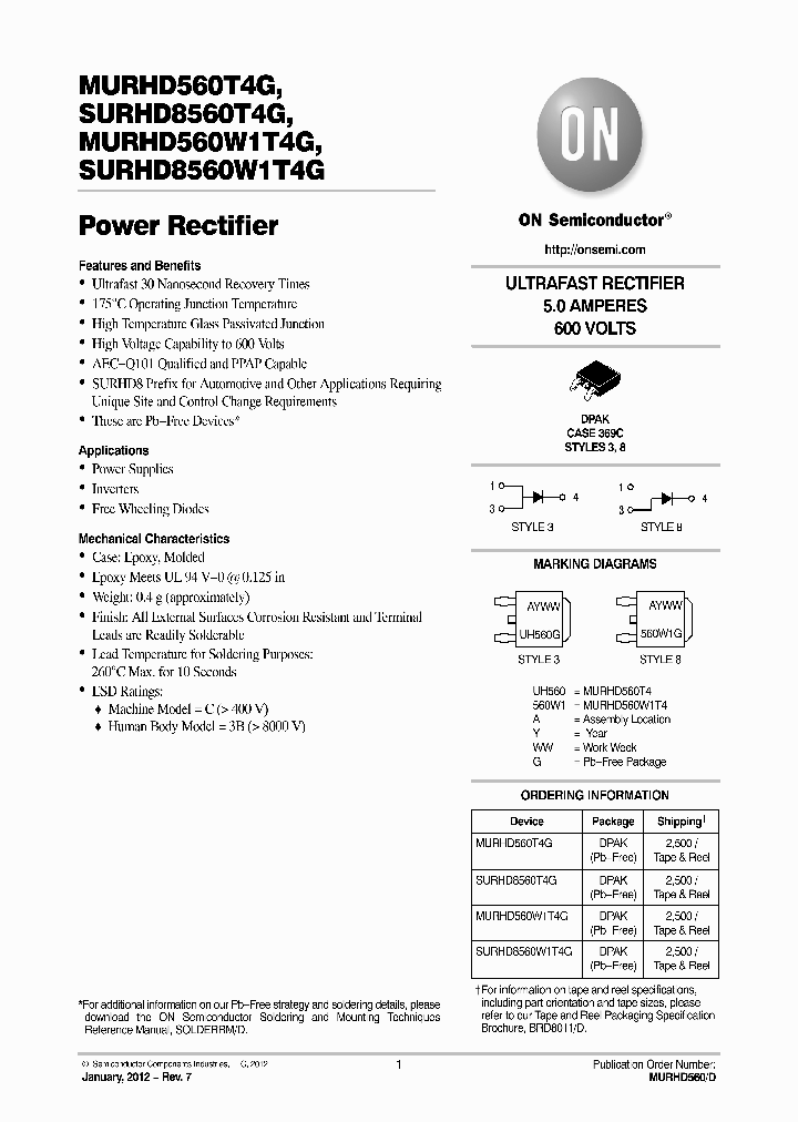 SURHD8560W1T4G_7445798.PDF Datasheet