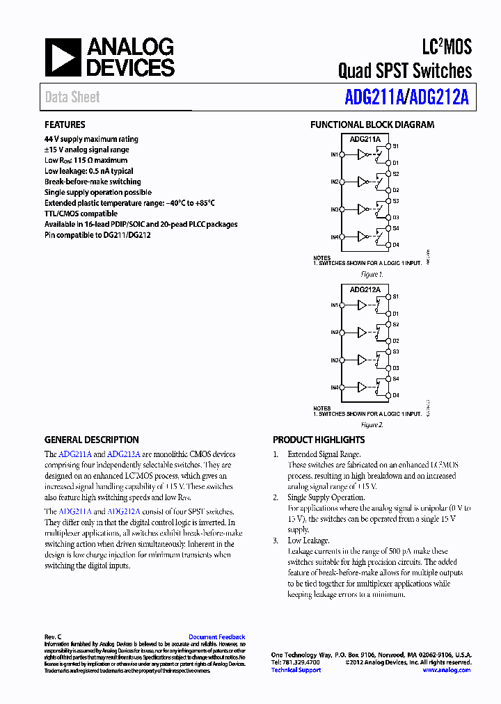 ADG211AKPZ_7446167.PDF Datasheet