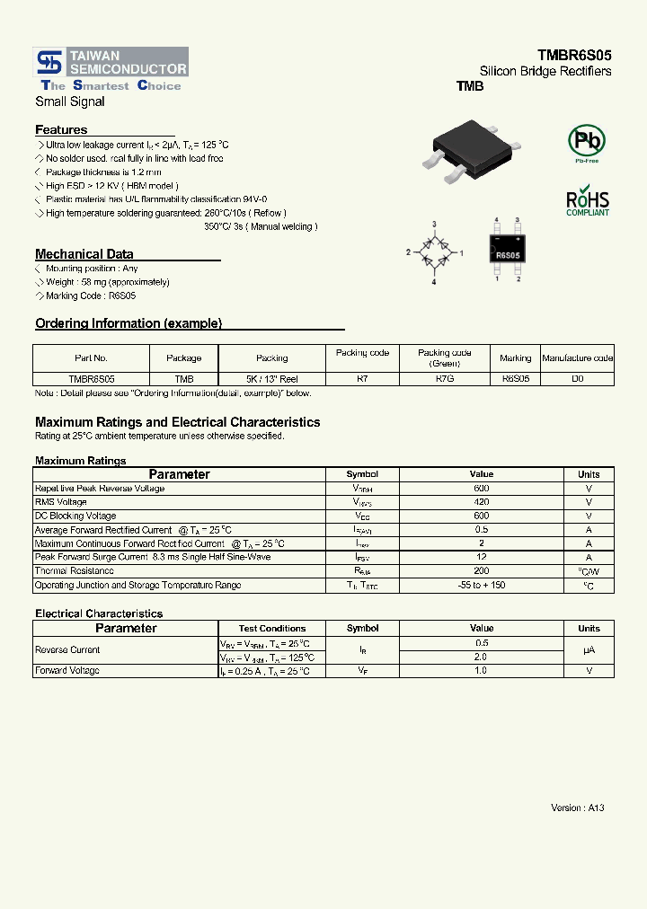 TMBR6S05_7446232.PDF Datasheet