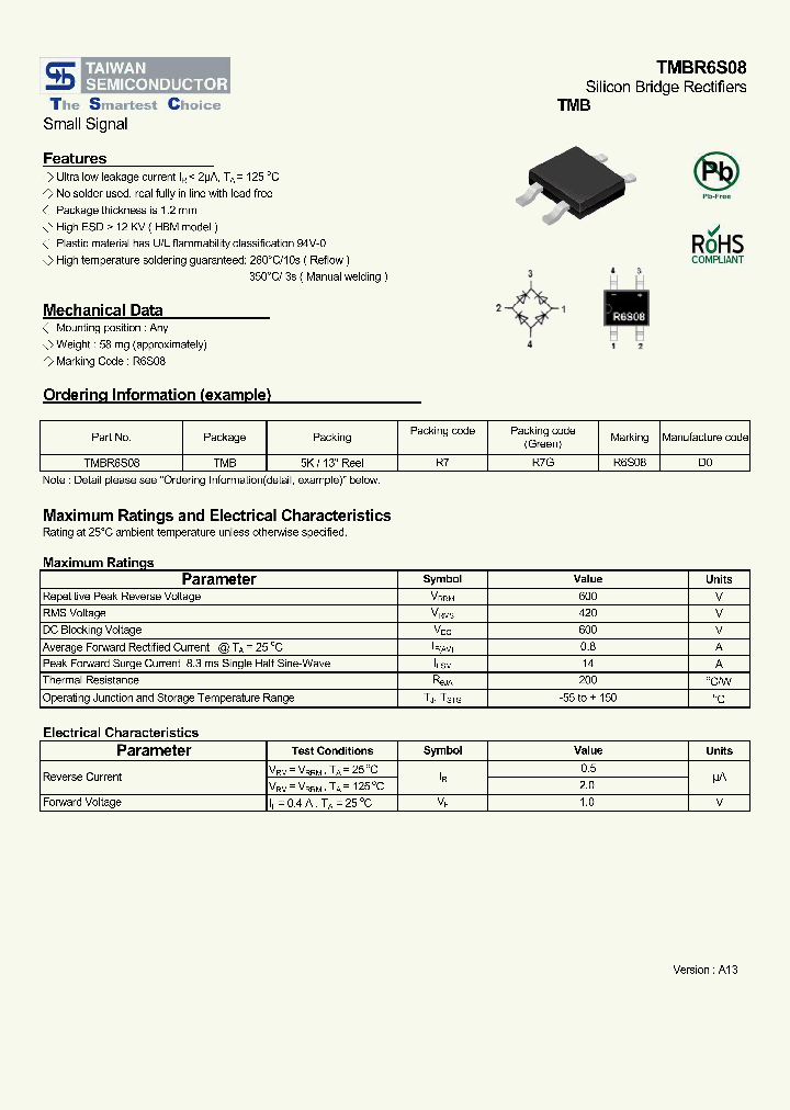 TMBR6S08_7446233.PDF Datasheet