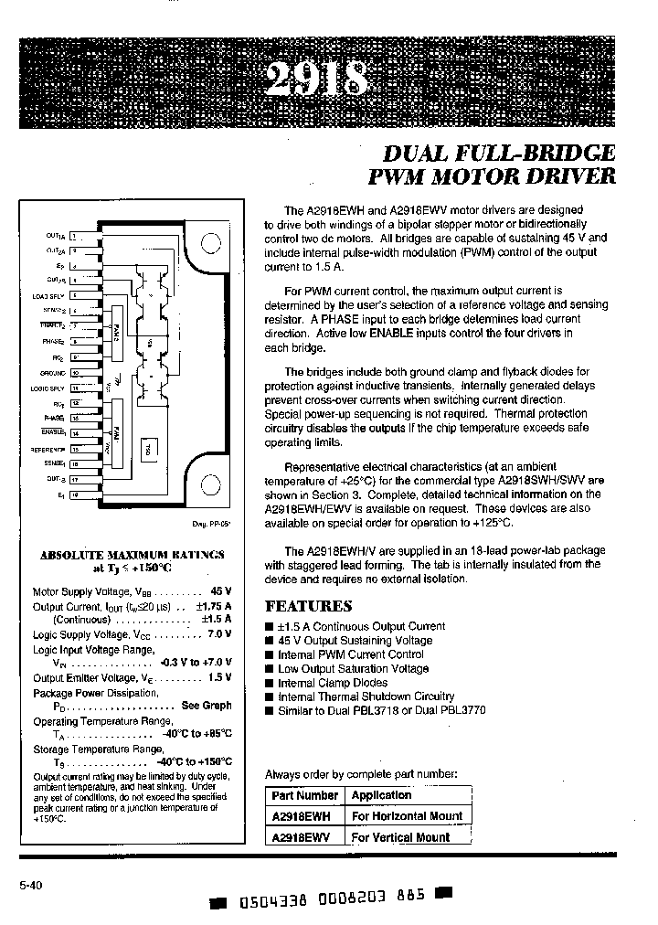 A2918EWH_7447602.PDF Datasheet