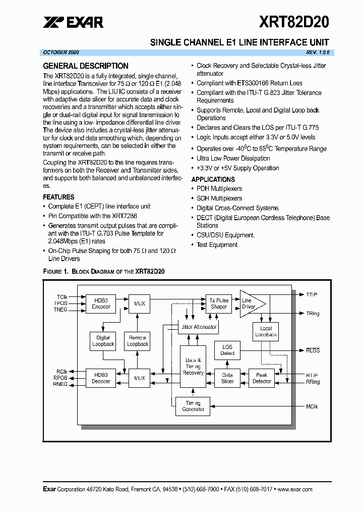 EXARCORPORATION-XRT82D20_7453314.PDF Datasheet