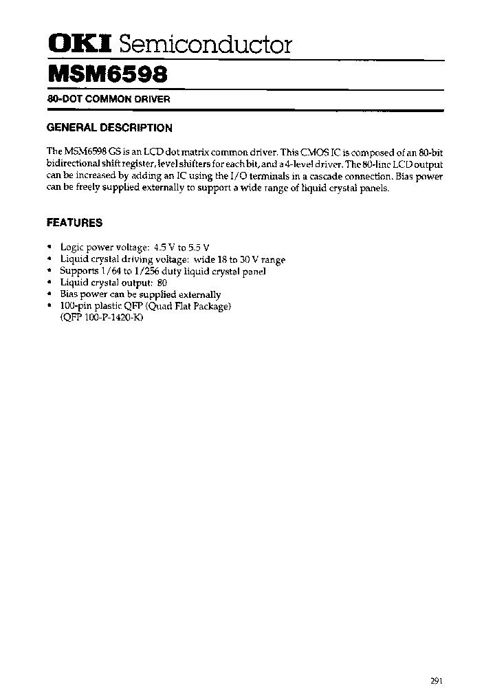 OKIELECTRICINDUSTRYCOLTD-MSM6598GS-K_7455616.PDF Datasheet