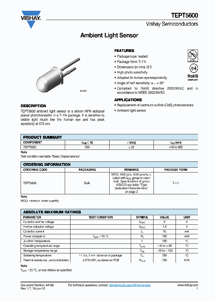 VISHAYSEMICONDUCTORS-TEPT5600C_7456797.PDF Datasheet