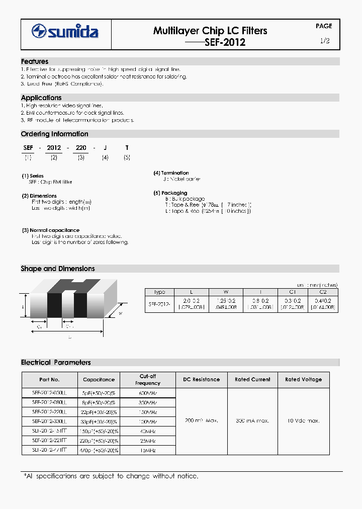 SEF-2012-220-JL_7459304.PDF Datasheet